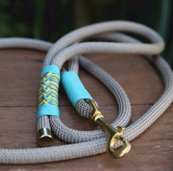 Trio Paracord Leash - Turquoise