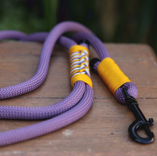 Trio Paracord Leash - Purple